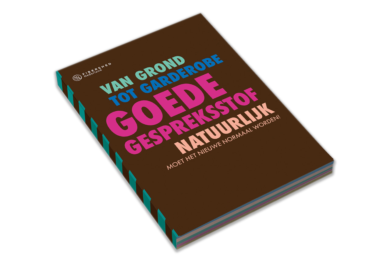 omslag van het boek Goede Gespreksstof uitgave door Fibershed Nederland